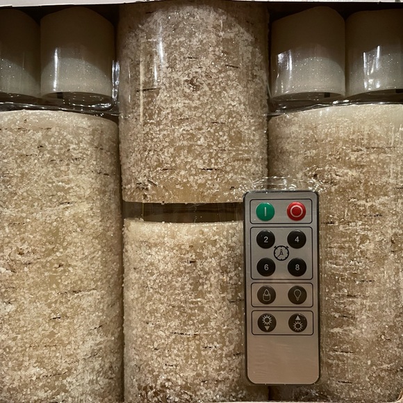 LED Shimmer Pillar/Votive Set - Picture 1 of 7